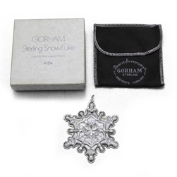 1971 Snowflake Sterling Ornament By Gorham