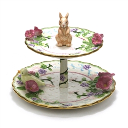 Avon Springtime Ceramic Tier Serving Tray